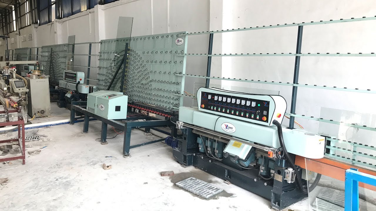 Automatic vertical glass edging machine production line ,efficient