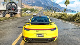 The Crew Motorfest - Porsche 911 Carrera 4S | (Steering wheel + shifter gameplay) (4k)