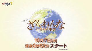 【ミニドラマ】ざんねんないきもの事典　10月7日（水）深夜0時52分放送スタート！