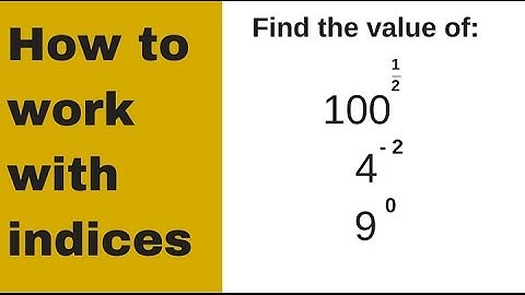 How to work with index notation - GCSE exam questions 5 & 6