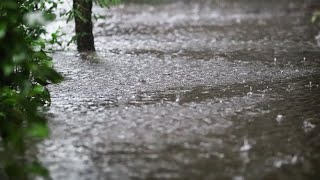 Rain sounds for sleeping sound of heavy rainstorm | Heavy rainstorm flooded our streets