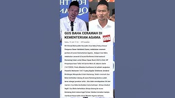 Thumbnail of Gus Baha Ceramah di Kementerian Agama, Buat Menteri Prabowo Tertawa