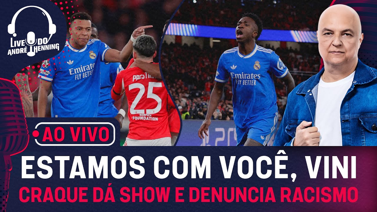 VINI DECIDE MAIS UMA VEZ E É VÍTIMA DE RACISMO. ATÉ QUANDO? TUDO DE BENFICA 0 X 1 REAL MADRID!