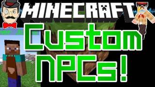 Minecraft Mods - CUSTOM NPC Mod ! Create Characters in Your World !