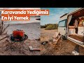Kamp Ateşinden Fırın Yaptık - Karavanla Çeşme'de Günbatımı - Trail of Us Van Life