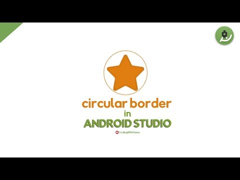 Circular Border in Android Studio | Android Material Design | Android XML Design