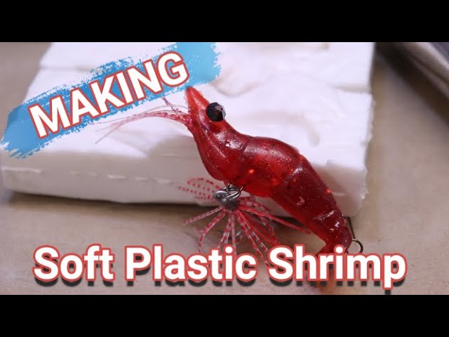 Making soft plastic shrimp lures 
