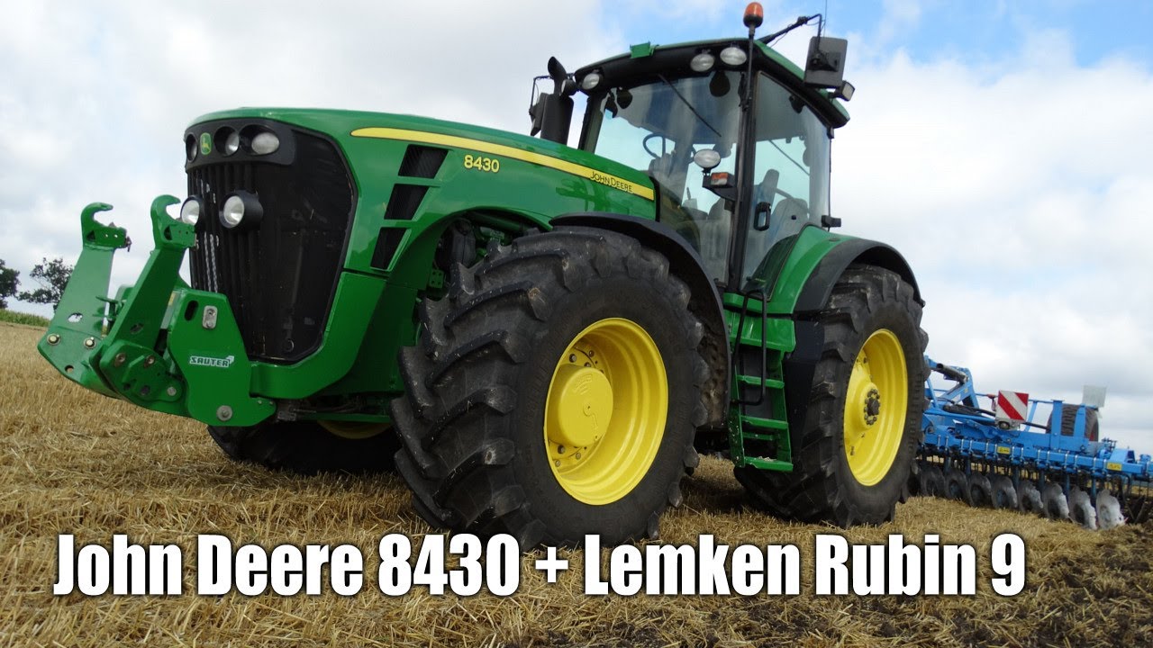 maxresdefault John Deere 8430 i Lemken Rubin 9 w uprawie pożniwnej   VIDEO