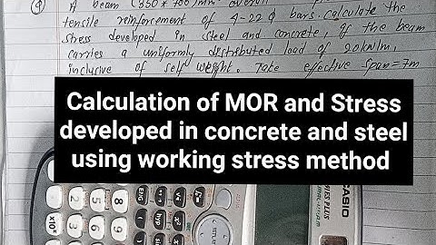 Singly Reinforced Concrete Beam Design Using Working Stress Method | part-2| RCC Structure