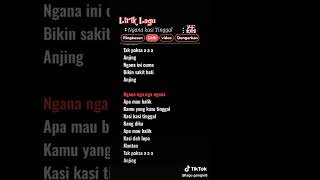 Lirik Lagu Ngana Kasih Tinggal