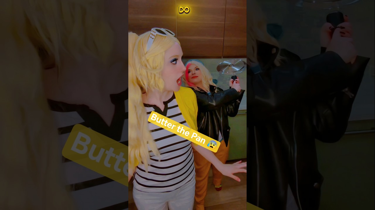 Butter the pan 🍳 | Chloé & Zoé @nikkihatsunecosplay #miraculous  #cosplay #shorts