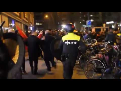 Dutch police violently dispersed Turkish protesters