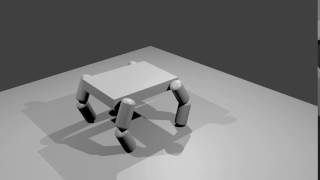 Simple robot physics with blender physics module and python