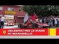 Maranello in celebration of the le mans win