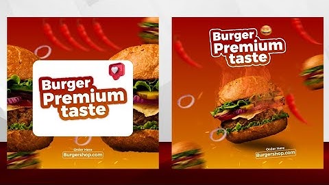 Burger flyer design in Corel draw
