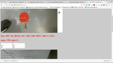 Drone realtime vision, HTML5 canvas hsv color threshold tuner, realtime object tracking, OpenCV