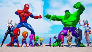 Team 5 Spider Man: Horse Racing Challenge with Scary Teacher vs Spiderman, Hulk, Iron Man, Batman #2
