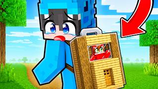 Me Escondí en la MOCHILA de Mi Amigo en Minecraft!