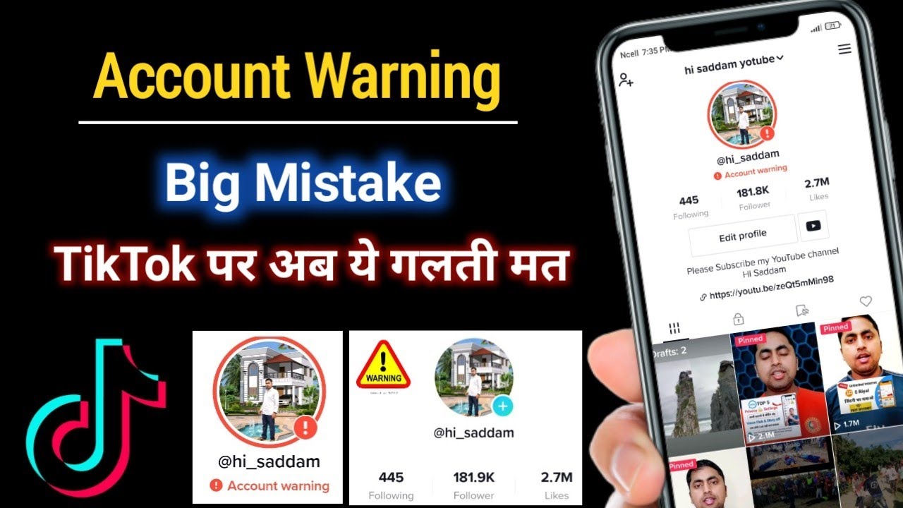 Tiktok account warning delete | How to Fix account warning on TikTok ...