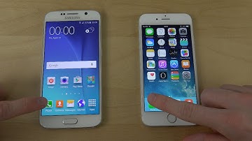 Samsung Galaxy S6 vs. iPhone 6 Opening Apps Speed Test (4K)