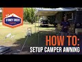 How to setup a camper awning