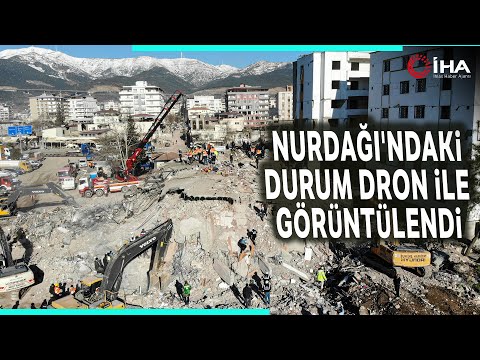 Nurdağı'ndaki Durum Drone İle Havadan Görüntülendi