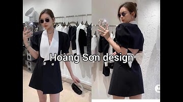 Dạy cắt may | hướng dẫn cách cắt đầm cổ cánh nhạn vạt chồng tay raglan xếp ly | Hoàng Sơn designer