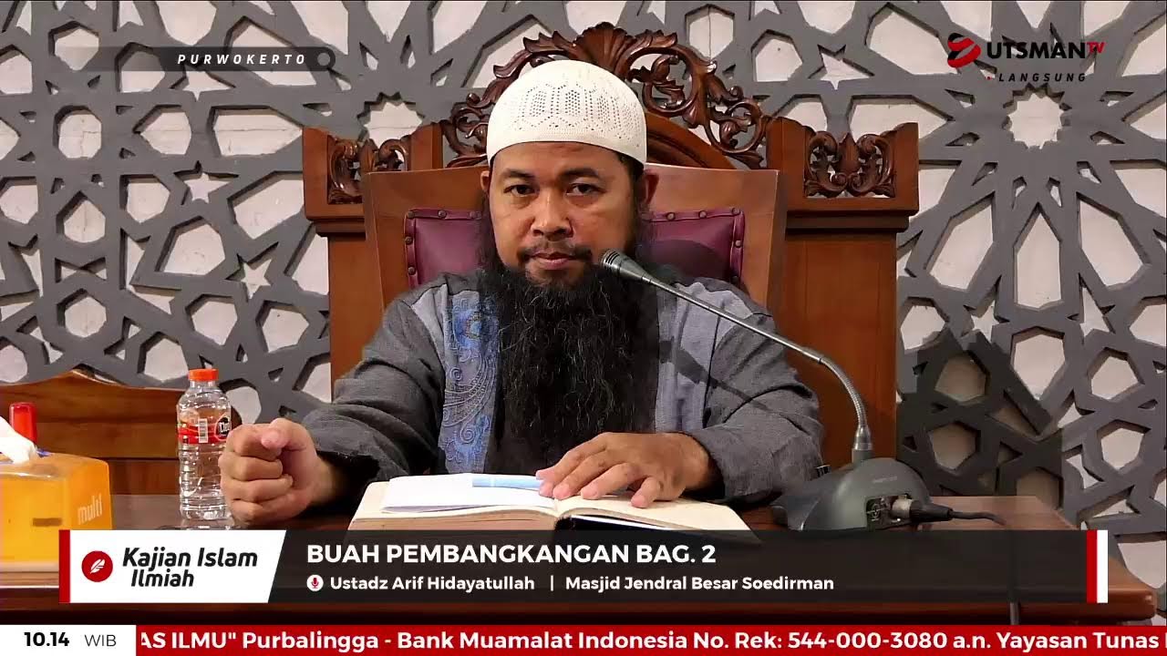 ⁣LIVE Buah Pembangkangan Bag. 2 - Ust. Arif Hidayatullah