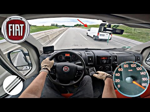 Fiat Ducato 150 Multijet TOP SPEED DRIVE ON GERMAN AUTOBAHN 🏎