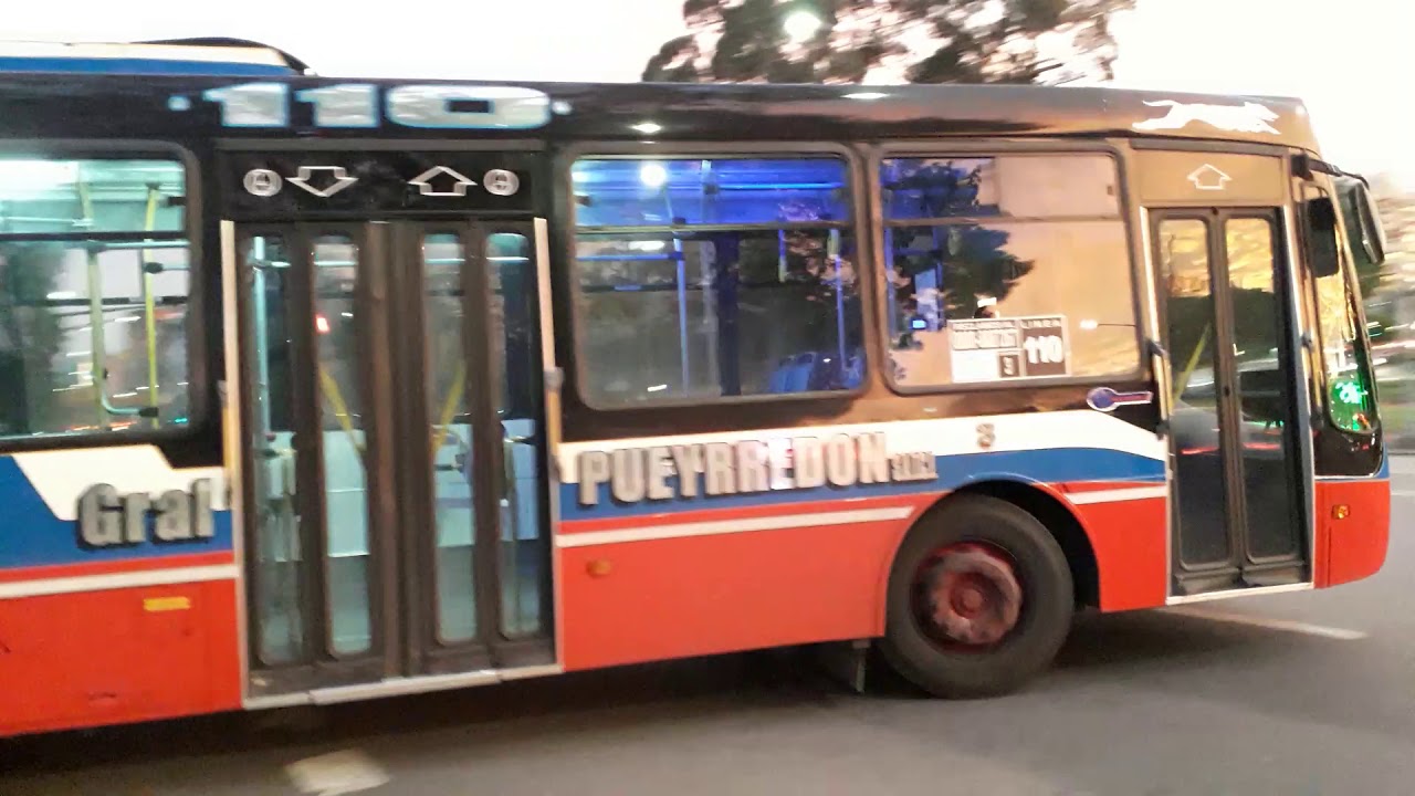 Línea 110 NUOVOBUS MENGHI en Facultad de Derecho - YouTube