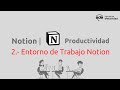 2.- Entorno de Trabajo en Notion. Su lógica y aplicando el sentido común.