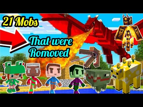 21 Mobs that were removed from minecraft!!!