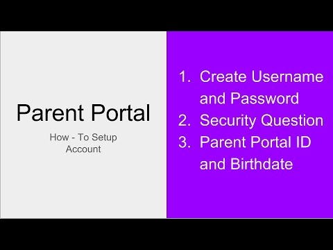 Creating Parent Portal Account