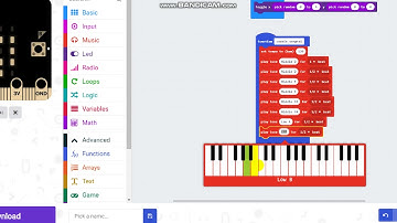 การทำเพลงคุ๊กกี้เสี่ยงทาย  โดยใช้คำสั่ง music ในโปรแกรม makecode microbit