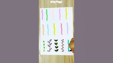 Border design with brush pen #projectdesignideas #art #shorts