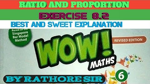 Exercise 8.2 Class 6th wow maths solutions