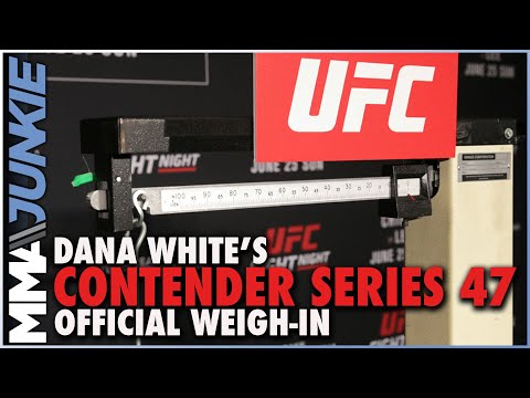 Dana White's Contender Series 47 official weigh-in