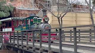 (2/4/24) Cloudy Day Riding Behind All 3 Trains and Railfanning On the Disneyland Railroad!