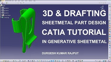 HOW TO CREATE A SHEET METAL STAPLE PART IN CATIA V5 II 3D & DRAFTING II DK RAJPUT II 3D CAD DESIGN