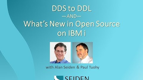 DDS to DDL --AND-- What