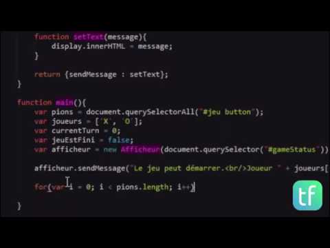 tutoriel 5 : jeux Tic Tac Toe (html-css-javascript)