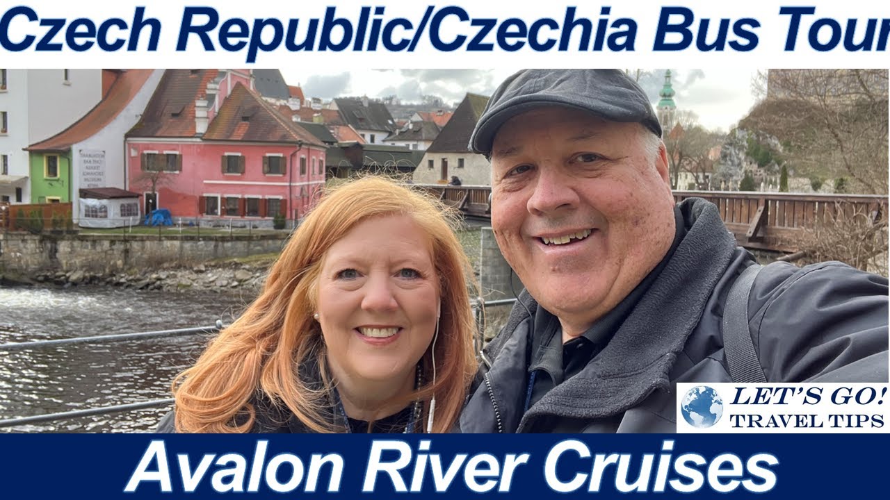 CZECH REPUBLIC CZECHIA FULL BUS RIDE TO ÄŚESKY KRUMLOV CASTLE AVALON RIVER CRUISE MARCH 2023