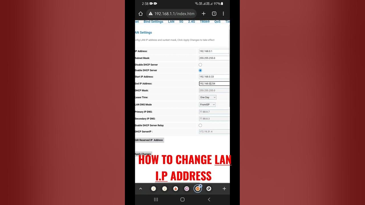 how-to-change-syrotech-router-lan-i-p-adress-i-change-lan-ip-youtube