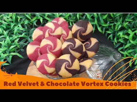 RED VELVET & CHOCOLATE VORTEX COOKIES