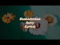 Beabadoobee || Sorry || (Lyrics)