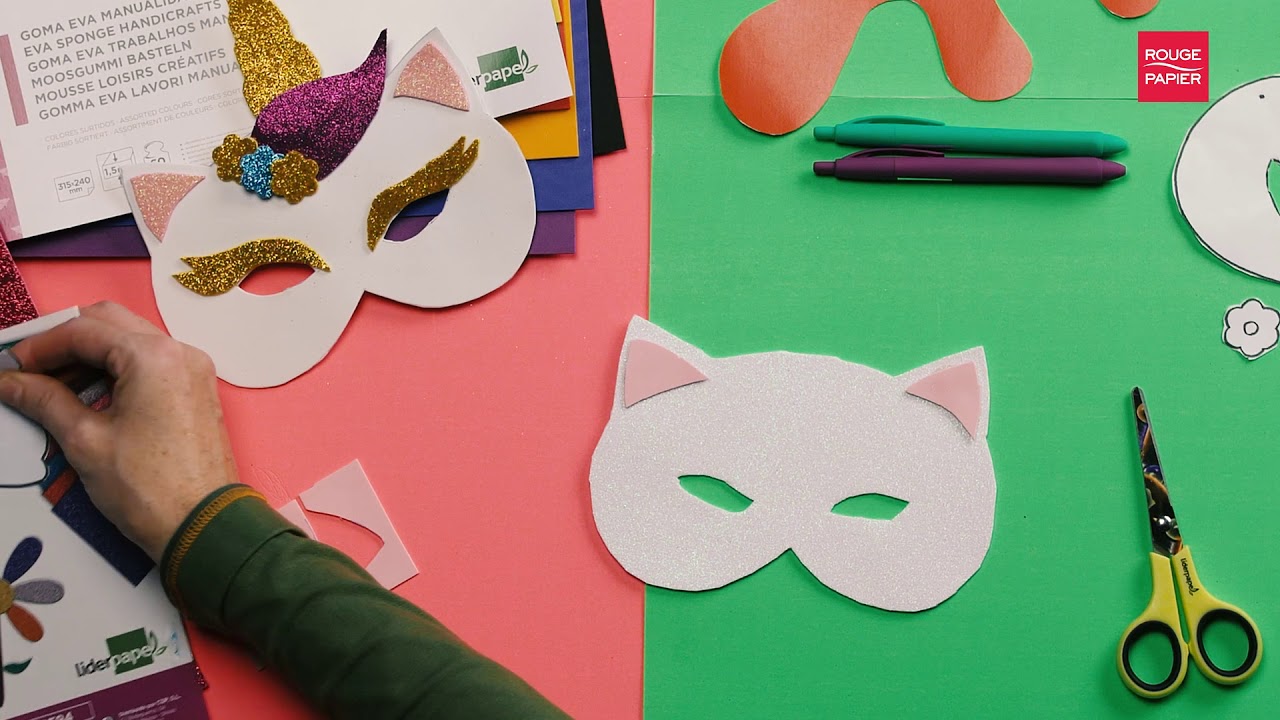 DIY masque carnaval pour enfant facile à réaliser 