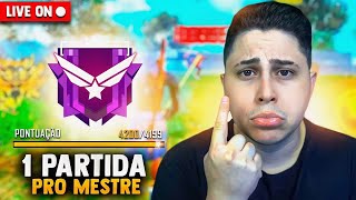 💙 1 PARTIDA PRO MESTRE 1 VS 4 💙 AGORA É FLUXO MEGA !!💙 FREEFIRE MOBILE AO VIVO 💙 LIVE ON 💙