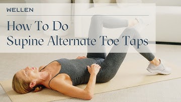 Hoe je supine toe taps correct uitvoert - Kracht- en houdingsoefeningen - Wellen