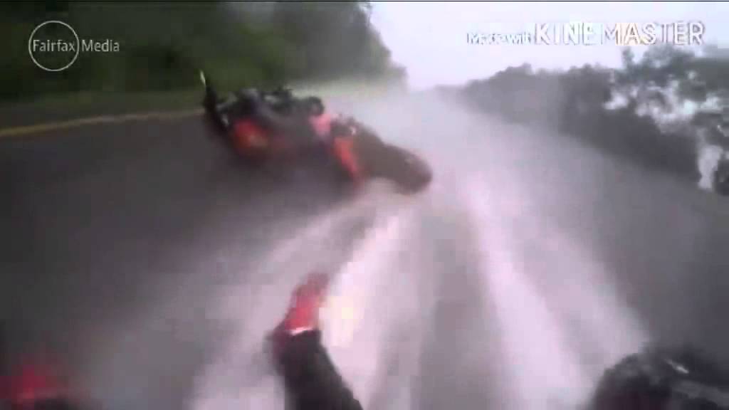 Spectacular Motorcycle Crash Caught On Camera Youtube