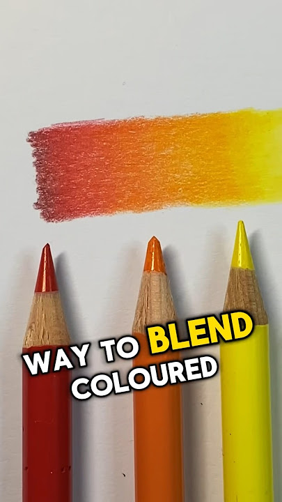 The easiest way to blend coloured pencils ✏️🎨